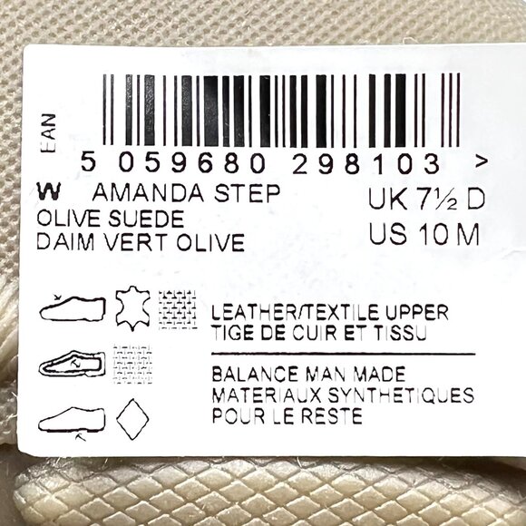 Clarks Womens Size 10M Amanda Step Olive Green Suede Leather Sandals Shoes - Picture 11 of 11